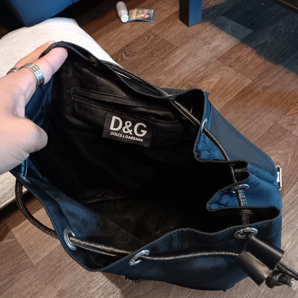 Dolce & Gabbana Black Backpack Nylon Unisex Very Good Condition - Picture 6 of 9